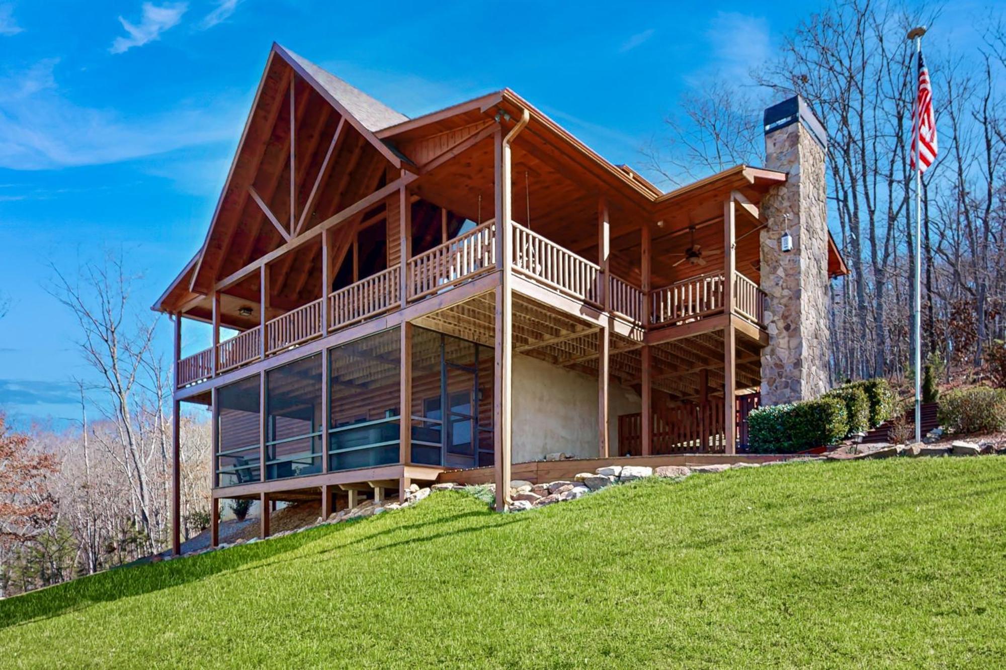 Bougie Bear Cabin Morganton Esterno foto